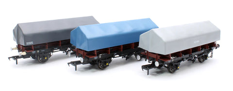 Accurascale 1104 OO Gauge BR Coil A/SFW Steel Wagon TOPS Bauxite - Pack E