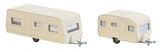 Faller 140483 HO/OO Gauge Caravans (2) Fairground Kit IV