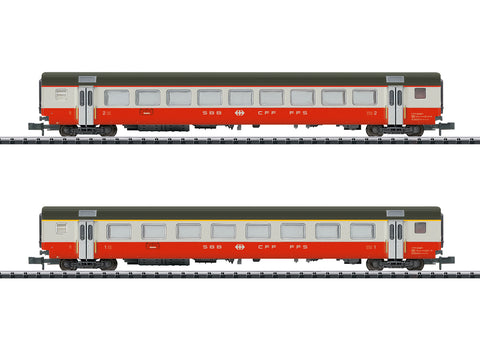 Minitrix 18721 N Gauge SBB EW II Swiss Express Coach Set (2) IV