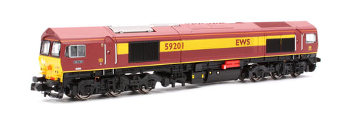 Dapol 2D-005-006D N Gauge Class 59 201 'Vale Of York' EWS (DCC-Fitted)