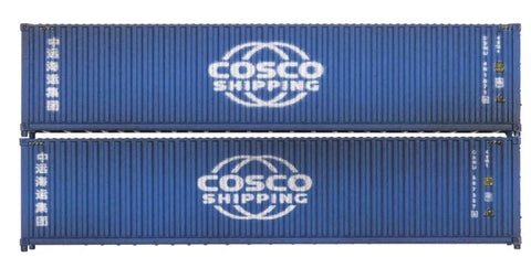 Dapol 2F-028-209 N Gauge 40ft Container Pack (2) Cosco Shipping Weathered