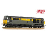Bachmann 35-822SF OO Gauge Class 31/1 Refurbished 31188 BR Engineers Grey & Yellow SOUND FITTED