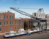 Walthers 933-4096 HO Gauge Traveling Crane with Brick Street Kit