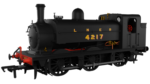 Rapido Trains 958005 OO Gauge LNER J52/2 No.4217 LNER Plain Black w Shaded Lettering