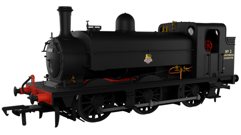 Rapido Trains 958510 OO Gauge LNER J52/2 No.2 BR Unlined Black Early Crest (Departmental Use) (DCC SOUND)