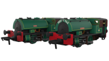 Rapido Trains 968001 OO Gauge Port of Par Bagnall’s Special Edition Twin Pack-Lined Dark Green