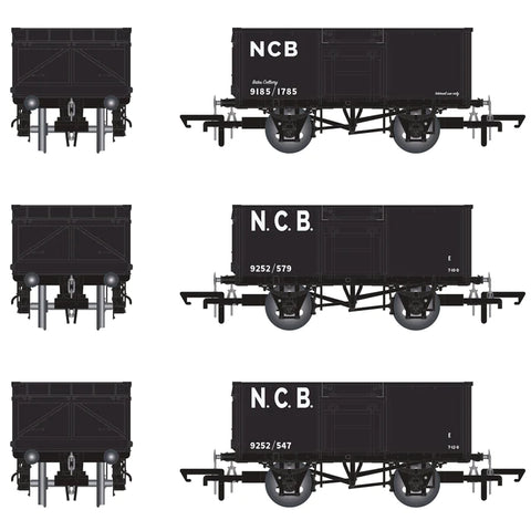 Accurascale 1071 OO Gauge BR 16T Mineral - 1/108 - NCB (Bates Colliery) Black - Pack R