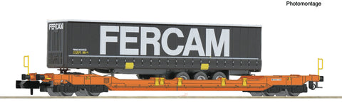Fleischmann 6660040 N Gauge Wascosa Sdgnss T5 Pocket Wagon Fercam Trailer Load V