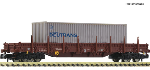 Fleischmann 6660045 N Gauge DR Res Swivel Stake Wagon w/Deutrans Container Load IV