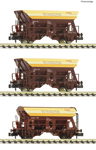 Fleischmann 6660057 N Gauge OBB Gravel Hopper Wagon Set (3) V
