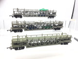 Triang R342 OO Gauge Car Transporter Wagon x3