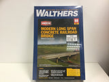 Walthers 933-4592 HO Gauge Modern Long Span Concrete Railway Bridge Kit