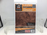 Scale Model Scenery TX100 OO Gauge Victorian Weathered Red Brick Texture Paper (x5)