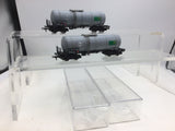 Fleischmann HO Gauge DB Eva BP Bogie Tank Wagon x2 (Weathered)