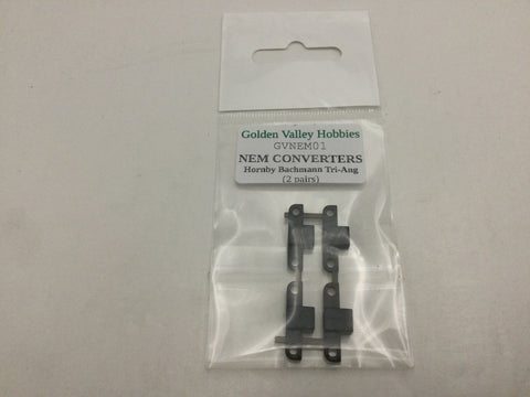 Golden Valley GVNEM01 Conversion NEM Pockets For OO Bachmann, Hornby, Triang (2Prs)