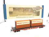 Bachmann 18911 HO Gauge ATSF Flat Wagon with Container Load