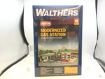Walthers 933-3542 HO Gauge Modernised Gas/Petrol Station Kit