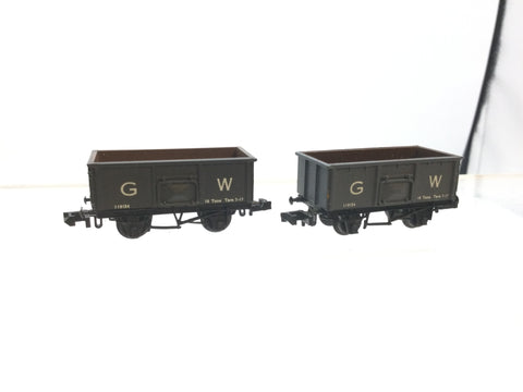 Graham Farish 2204 N Gauge GW Mineral Wagon 110134 x2