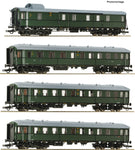 Roco 6200056 HO Gauge DR Pw4u/C4u/BC4u/C4u Zwickau Coach Set (4) IV