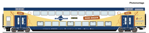 Roco 6200107 HO Gauge Metronom Dbpza Bi-Level Coach Set (2) VI