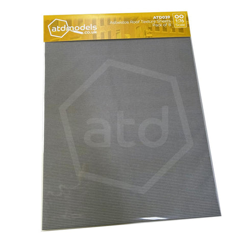 ATD Models ATD039 OO Gauge Asbestos Roofing Texture Pack (8 x A4 Sheets)