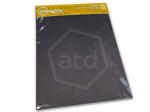 ATD Models ATD040 OO Gauge Asphalt Texture Pack (8 x A4 Sheets)