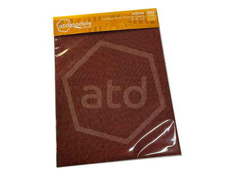 ATD Models ATD041 OO Gauge Heritage Brick Texture Pack (8 x A4 Sheets)