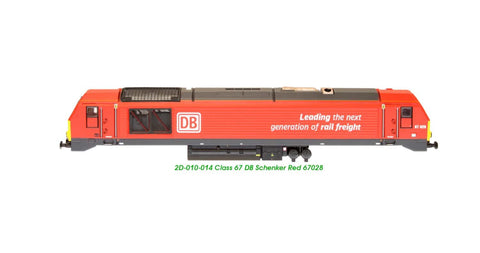 Dapol 2D-010-014 N Gauge Class 67 028 DB Schenker Red