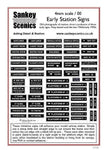 Sankey Scenics EPS4 OO Gauge Early Station Signs