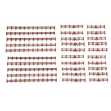 Gaugemaster GMKD44 N Gauge Brown Farm Rail Fencing 86mm x 10 Lengths