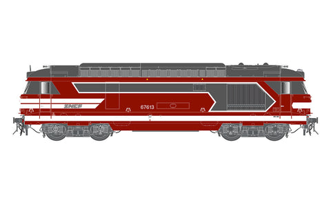 Jouef HJ2464S HO Gauge SNCF BB 67413 Capitole Diesel Locomotive VI (DCC-Sound)