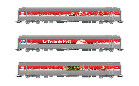 Jouef HJ4200 HO Gauge SNCF Train du Noel Coca Cola 2010 Coach Set (3) VI
