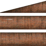 Scale Model Scenery TX258 OO Gauge English Bond Weath. Red Brick Platform Wall Wraps