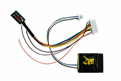 DCC Concepts DCD-ZN218.4.2 Zen Black Decoder 21 Pin MTC 8 Pin Connection 4 Fn