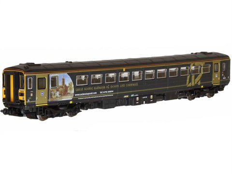 Dapol 2D-020-003 N Gauge Class 153 302 Wessex Trains Black/Gold