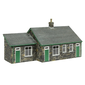Bachmann 44-0171G OO-9 Gauge Scenecraft Harbour Station Gents and Office - Green