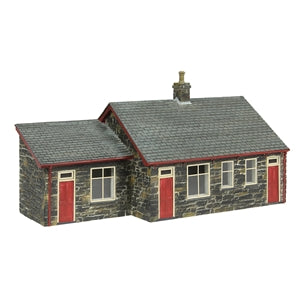 Bachmann 44-0171R OO-9 Gauge Scenecraft Harbour Station Gents and Office - Red