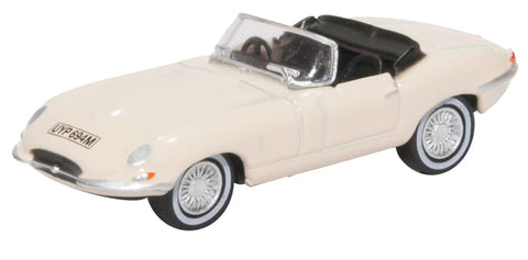 Oxford Diecast 76ETYP013 1:76/OO Gauge E Type Jaguar White