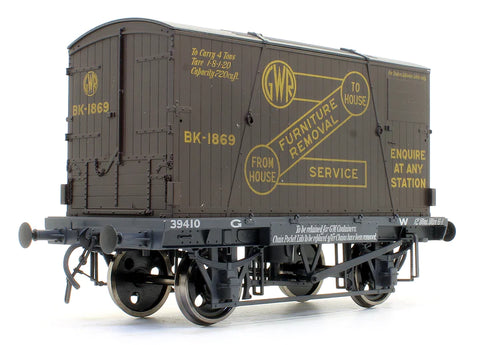 Dapol 7F-037-007W O Gauge Conflat Wagon GWR 39410 & Container GWR Removals BK-1869