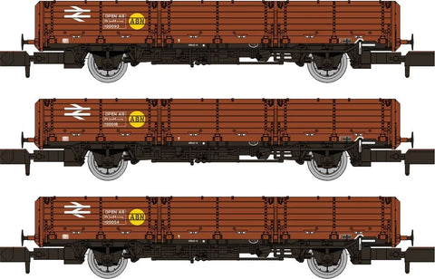 Rapido Trains 956001 N Gauge OAA Triple Pack – Bauxite with ABN yellow spot