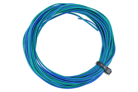 DCC Concepts DCW-32GBT Wire Decoder Stranded 6m (32g) Twin Green/Blue