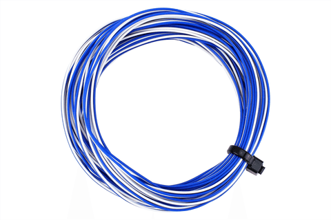 DCC Concepts DCW-32WBT Wire Decoder Stranded 6m (32g) Twin White/Blue