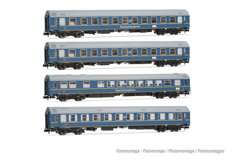 Arnold HN4420 N Gauge DR OSShD Type B Touristen Express Coach Set (4) III