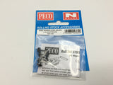 Peco NR-100 N Gauge Disc Wheels on Axles (Pack 4)