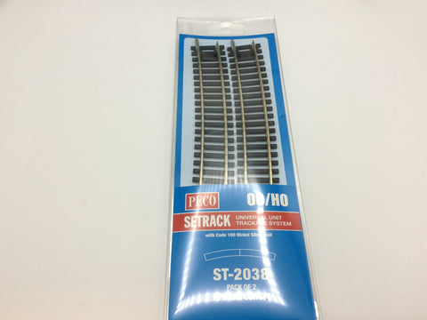 Peco ST-2038 OO Gauge Pack of 2 ST-238 Curved Track for Y Points