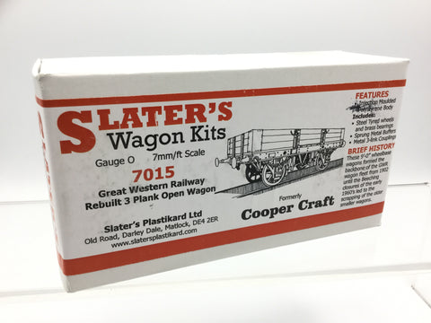 Slaters 7015 O Gauge GWR Rebuilt 3 Plank Open Wagon Kit