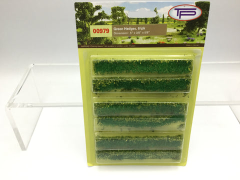 Tasma Products 00979 OO/HO Gauge Green Hedges (Pack 6)