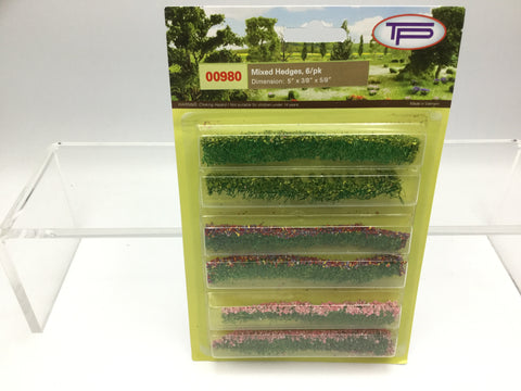 Tasma Products 00980 OO/HO Gauge Mixed Hedges (Pack 6)