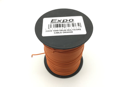 Expo 22028 Multicore Layout Wire Orange 100m Roll