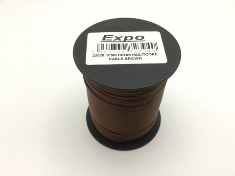Expo 22026 Multicore Layout Wire Brown 100m Roll